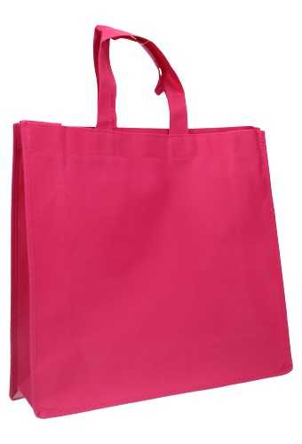 AKTIE Draagtas Monza Nonwoven Bigshopper Fuchsia 40x12x35cm 100stuks