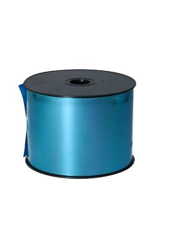 Krullint Metallic Reflex Aqua Blauw 100mm x 100meter