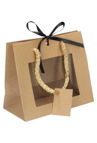 Kadotasjes Lenno Koord Venster Lintgleuf 16x8x14cm 12stuks