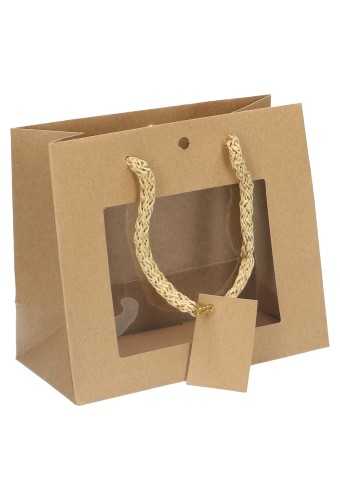 Kadotasjes Lenno Koord Venster Lintgleuf 16x8x14cm 12stuks