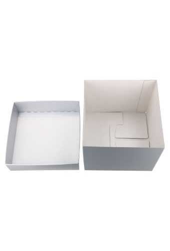 Luxe Geschenkdoos Torino Zilver Mat 12.3x12.3x9.7cm 25stuks OP IS OP