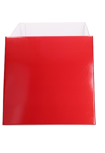 Luxe Geschenkdoos Torino Rood Glossy FSC® 20x20x15cm Los Model