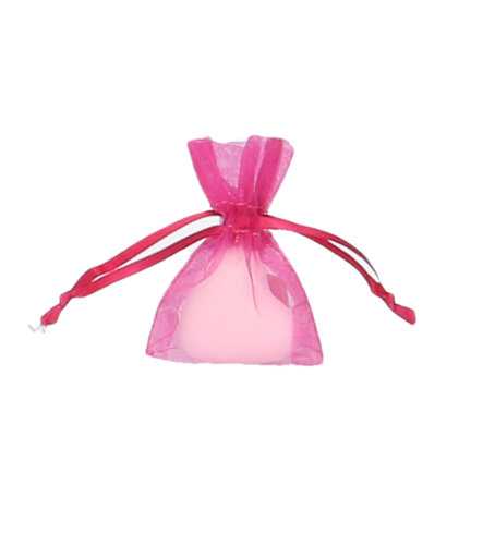 Organza zakjes Fuchsia Super Mini 5x7.5cm 10stuks