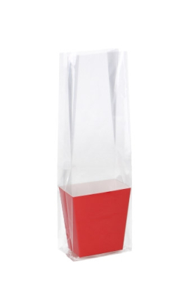 Korfje Hoog Katla Rood 7.5x5x8cm 50stuks