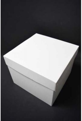 Luxe Geschenkdoos Torino Wit Mat FSC® 25x25x20cm 20stuks