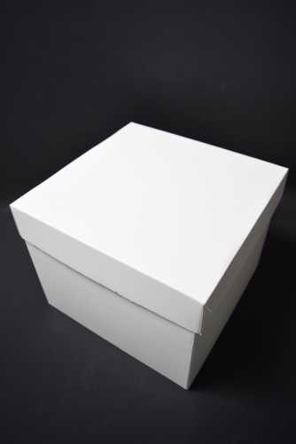 Luxe Geschenkdoos Torino Wit Mat FSC® 25x25x20cm 20stuks