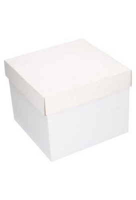 Luxe Geschenkdoos Torino Wit Mat FSC® 25x25x20cm 20stuks