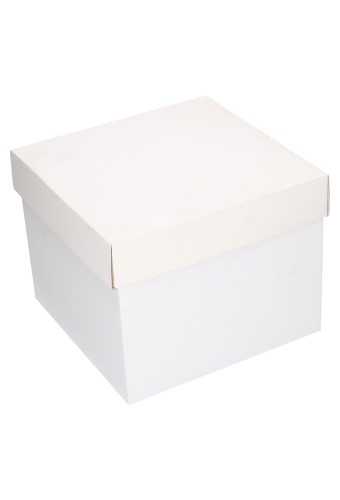 Luxe Geschenkdoos Torino Wit Mat 25x25x20cm 20stuks Krabbendam