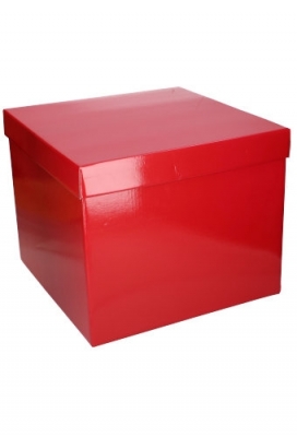 Luxe Geschenkdoos Torino Rood Glossy FSC® 25x25x20cm 20stuks