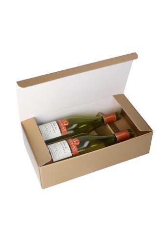 Luxe Wijndozen Ferro Goud voor 2 fles 34x18x9.5cm 30stuks