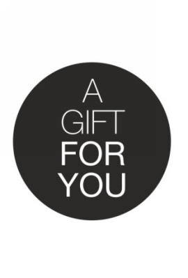 Etiketten Everyday Gift For You Zwart Wit 4cm 250stuks