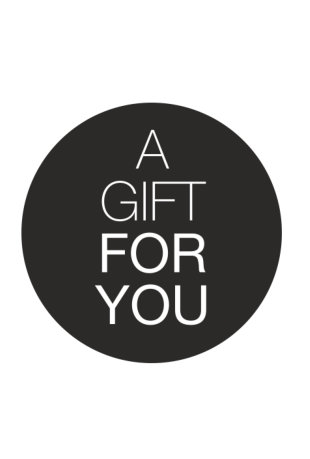 Etiketten Everyday Gift For You Zwart Wit 4cm 250stuks