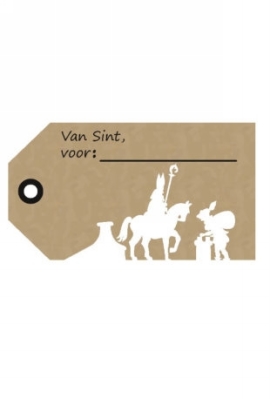 Etiketten Sint Van Sint Voor Kraft 5.2x2.8cm 500stuks Etiketten Sint Van Sint Voor Kraft 5.2x2.8cm 500stuks