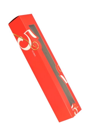 Sintdoos Staafkoker Venster Staf 5 December Rood 32x6x5cm 100stuks