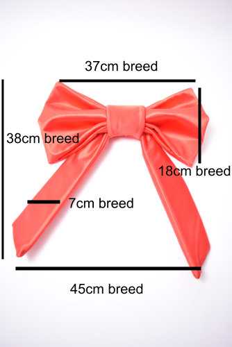 Stoffen Dubbele Strik Verona Roze Met 4 Lussen 37x38cm