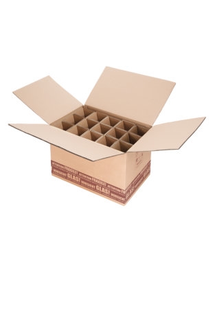 Wijnverzenddoos 15 fles & Interieur 52x31x37cm 15stuks