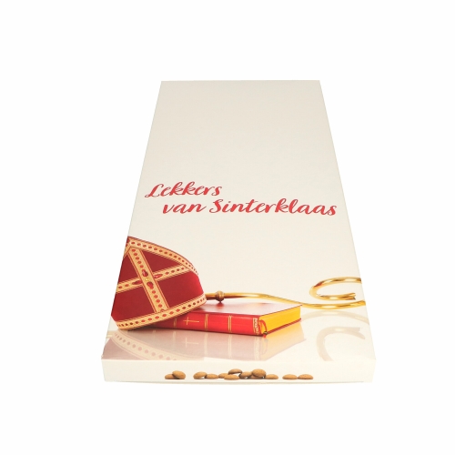 Speculaaspopdozen Lekker van Sinterklaas 1 pond 22x2.7x50cm 100stuks