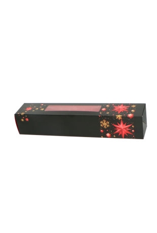 Staafkoker Christmas Stars Zwart Venster 32x6x6cm 100stuks