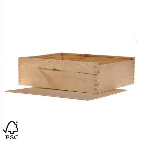 Wijnkist 3 Fles Schuifdeksel 34x27.7x9cm 10stuks