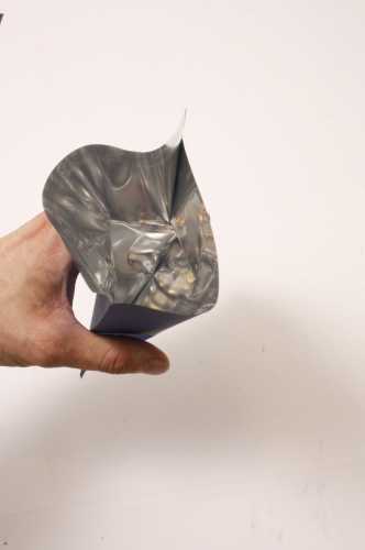 Kerstzakjes Folie Mita Zilver & Ster Plakstrip 10x13.5+3cm 100stuks