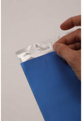 Kerstzakjes Folie Mita Zilver & Ster Plakstrip 15x23.5+3cm 100stuks