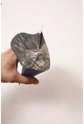 Kerstzakjes Folie Mita Zilver & Ster Plakstrip 15x23.5+3cm 100stuks