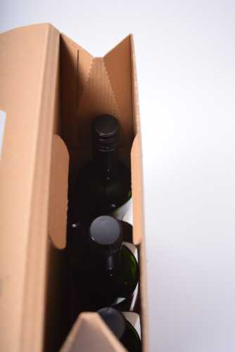 Luxe Wijndozen Vigo Kraft voor 3 fles 27x9x38.5cm 30stuks