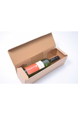 Luxe Wijndozen Ferro Kraft voor 1 fles 34x9x9cm 100stuks