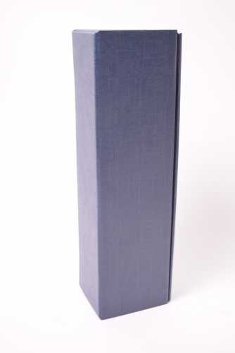 Luxe Wijndozen Ferro Blauw voor 1 fles 34x9x9cm 100stuks