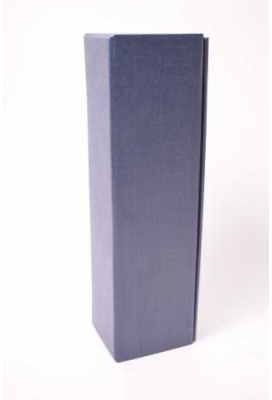 Luxe Wijndozen Ferro Blauw voor 1 fles 34x9x9cm 100stuks OP IS OP
