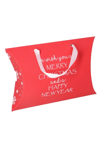 Gondeldoosjes Rood Merry Christmas 22x16.5x5.5cm 12stuks