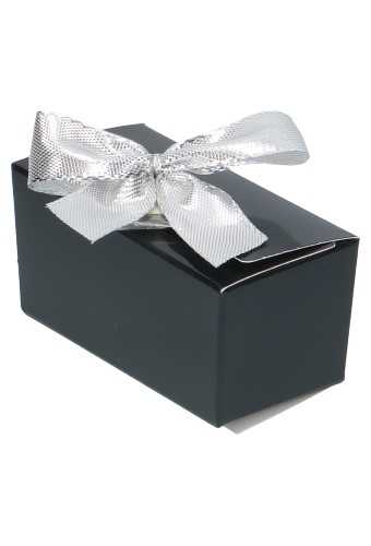 Bonbondoosjes Zwart Bella Voor 2 Bonbons 6.7x3.4x3.3cm 25stuks