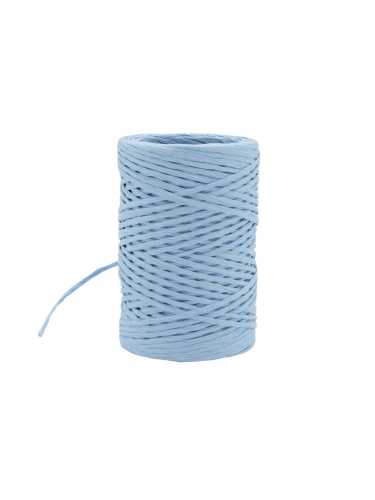 Papierkoord met IJzerdraad Blauw 2mm x 50meter