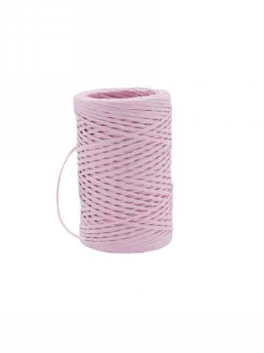 Papierkoord Met IJzerdraad Pink 2mm x 50meter