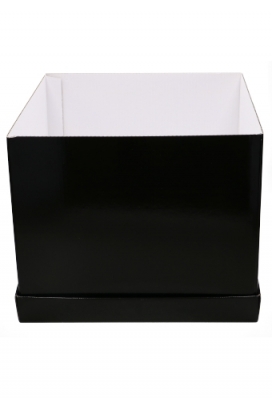 Luxe Geschenkdoos Torino Zwart Glossy FSC® 25x25x20cm 20stuks