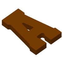 Chocoladeletters Decoratie