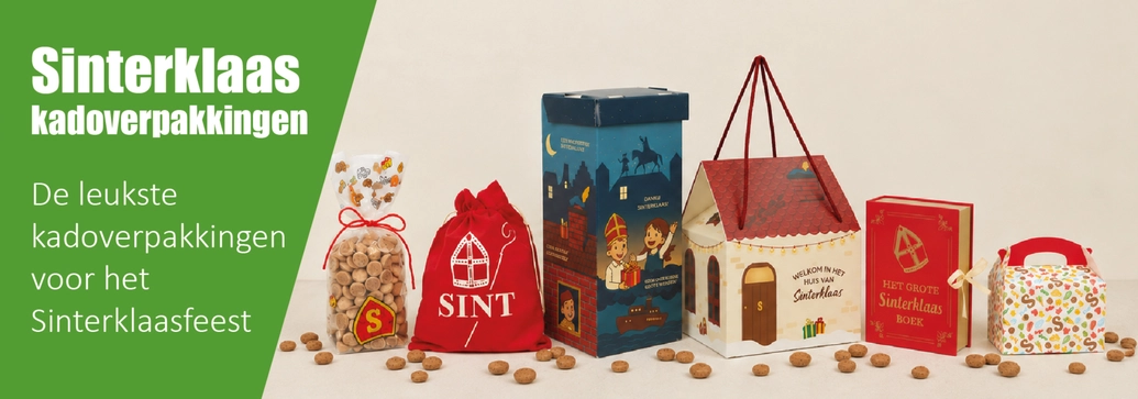 Sinterklaas Verpakkingen, van tasjes en zakjes tot verzenddozen. Alles voor een fantastische pakjesavond!